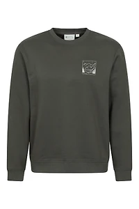 Mountain Scene Mens Graphic Sweatshirt