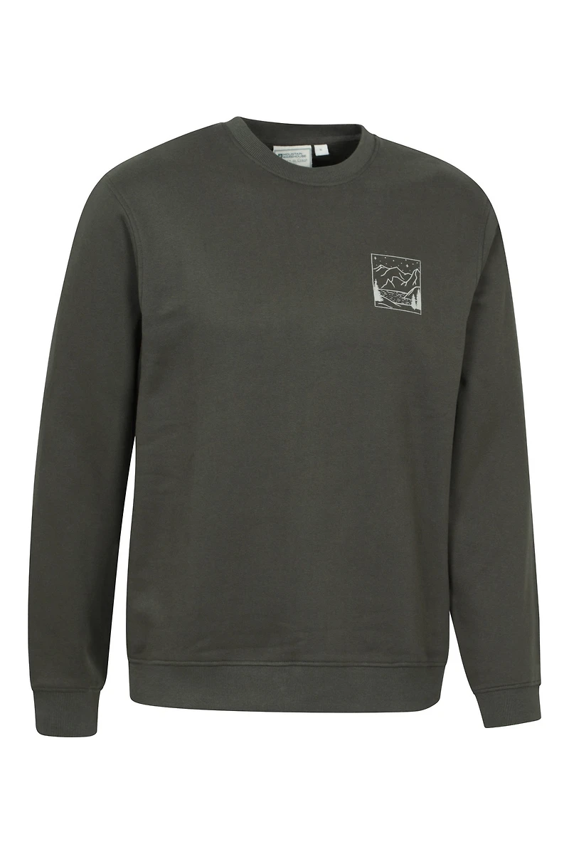 Mountain Scene Mens Graphic Sweatshirt