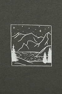 Mountain Scene Mens Graphic Sweatshirt