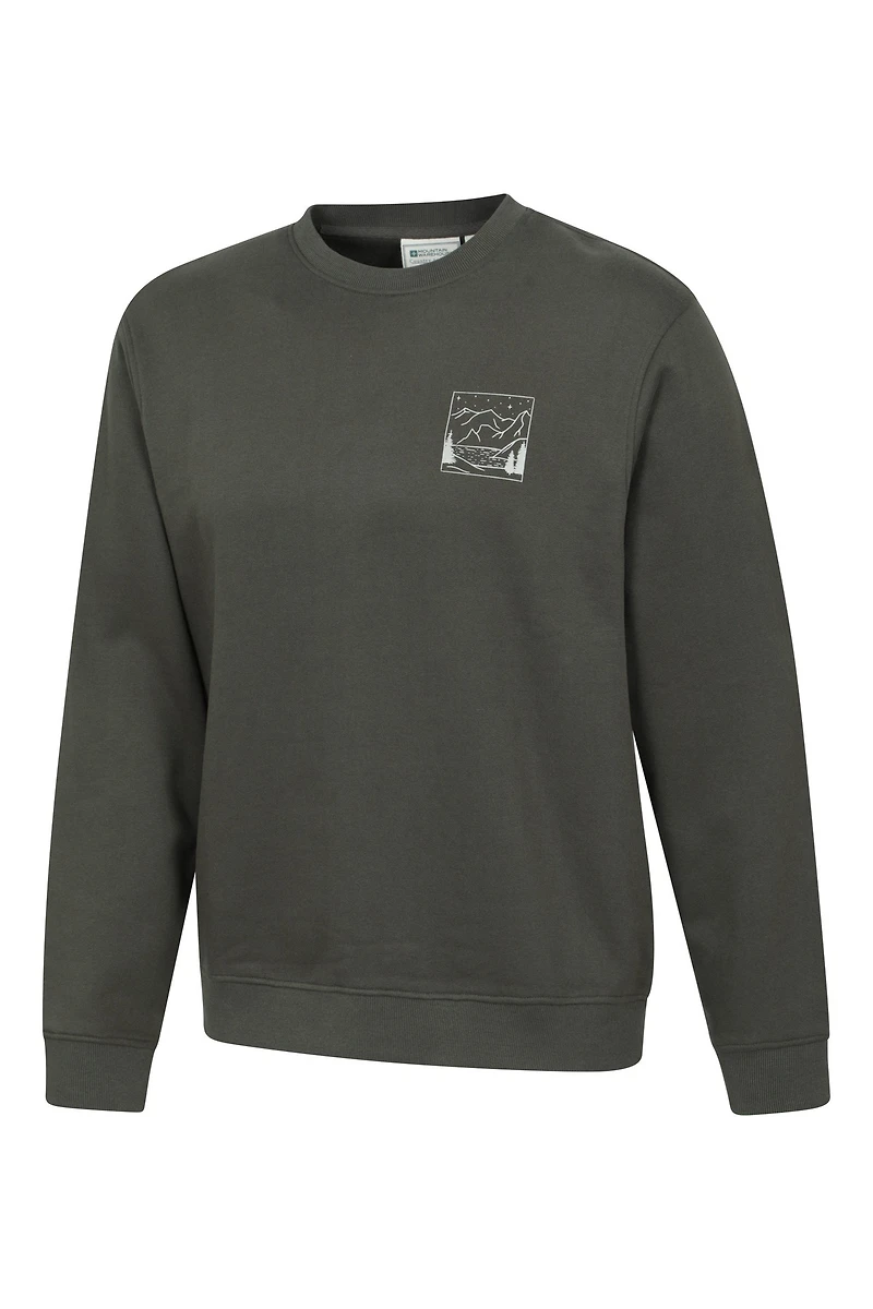Mountain Scene Mens Graphic Sweatshirt