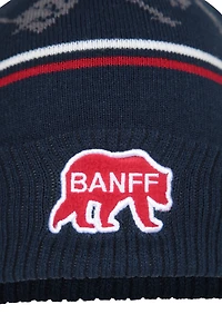 Banff Mens Fur Lined Pom Beanie