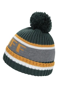 Banff Mens Fur Lined Pom Beanie