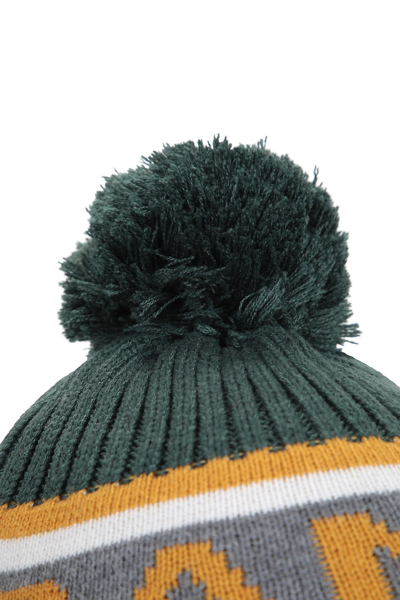 Banff Mens Fur Lined Pom Beanie