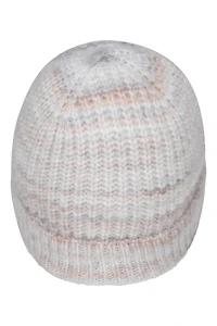 Space Dyed Womens Fur Lined Beanie