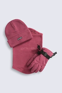 Polar Kids Waterproof Ski Glove & Accessories Set