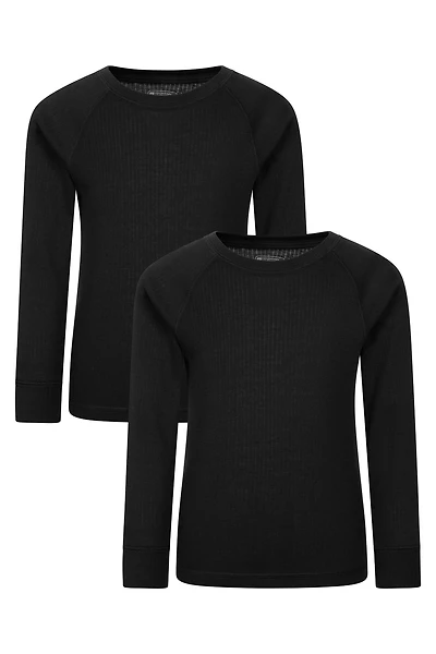 Talus Kids Round Neck Base Layer Top Multipack