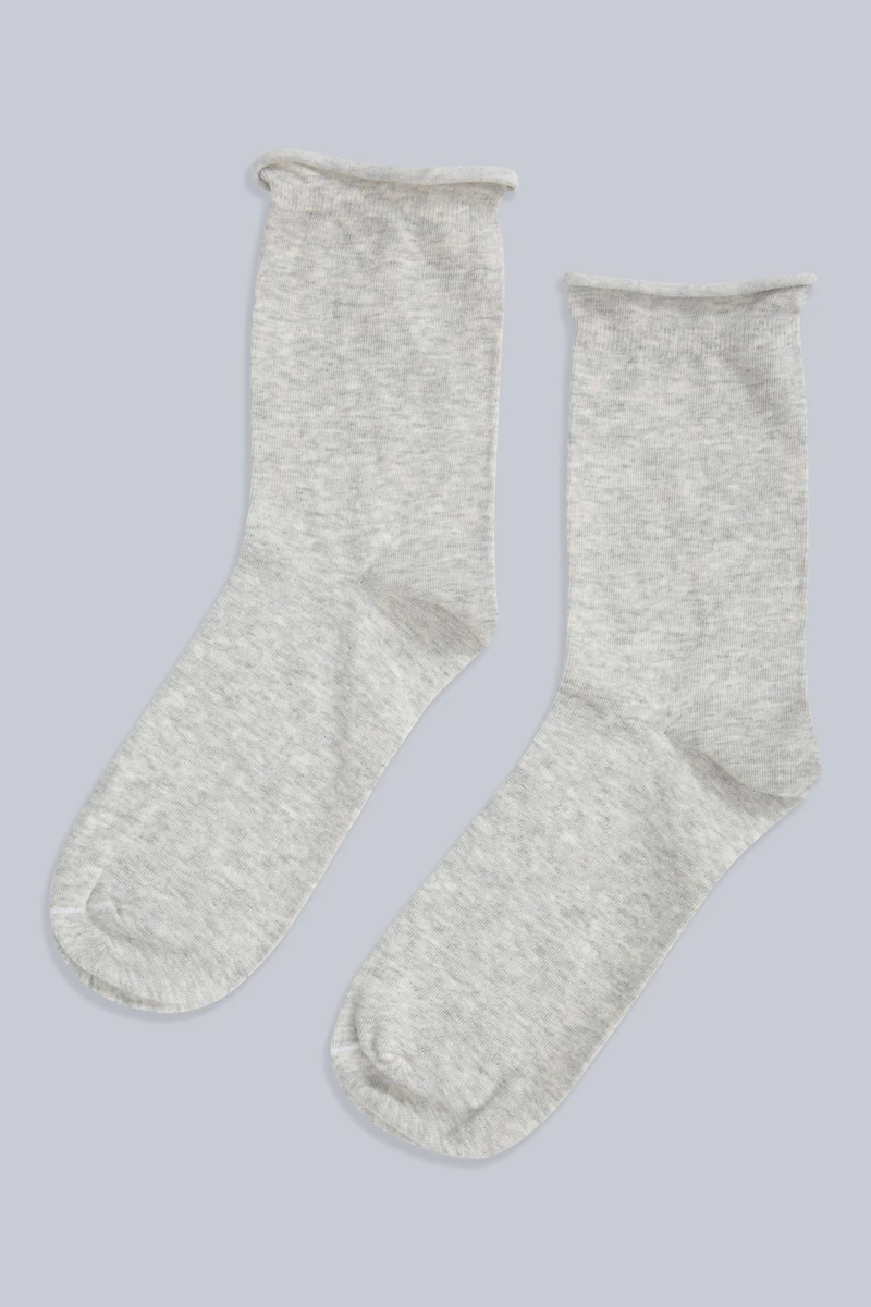 Isla Womens Roll Hem Mid Calf Socks- 3 Packs