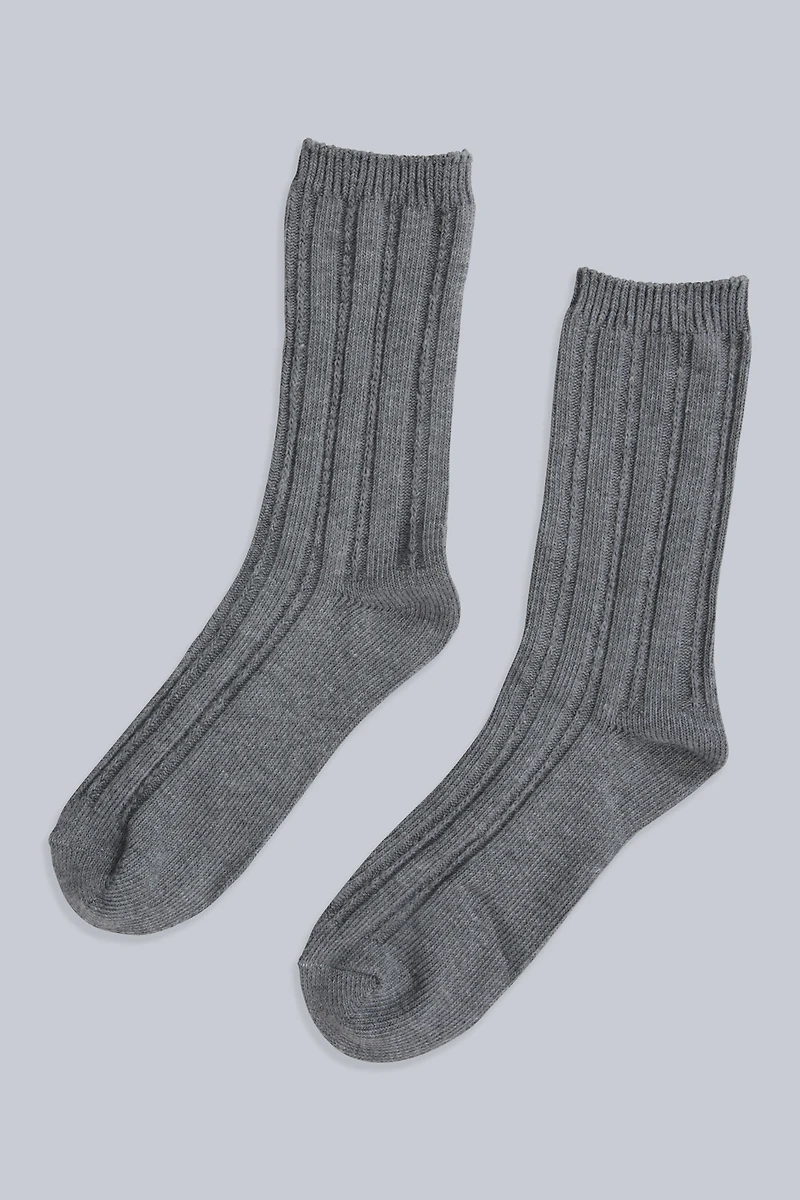 Willow Womens Twisted Ribbed Socks- 3 Pack