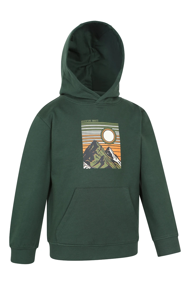 Adventure Awaits Kids Graphic Hoodie