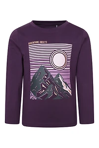 Gold Foil Mountain Kids Printed Tee