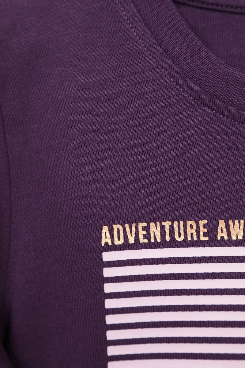 Gold Foil Mountain Kids Printed Tee