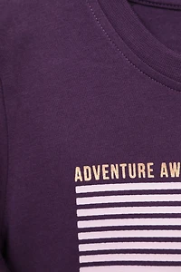 Gold Foil Mountain Kids Printed Tee