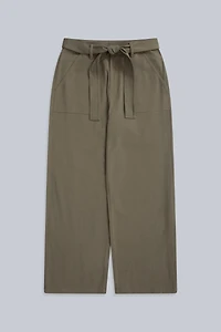 High Waisted Womens Straight Leg Trousers