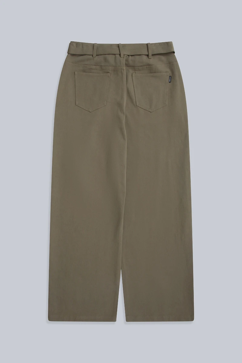 High Waisted Womens Straight Leg Trousers