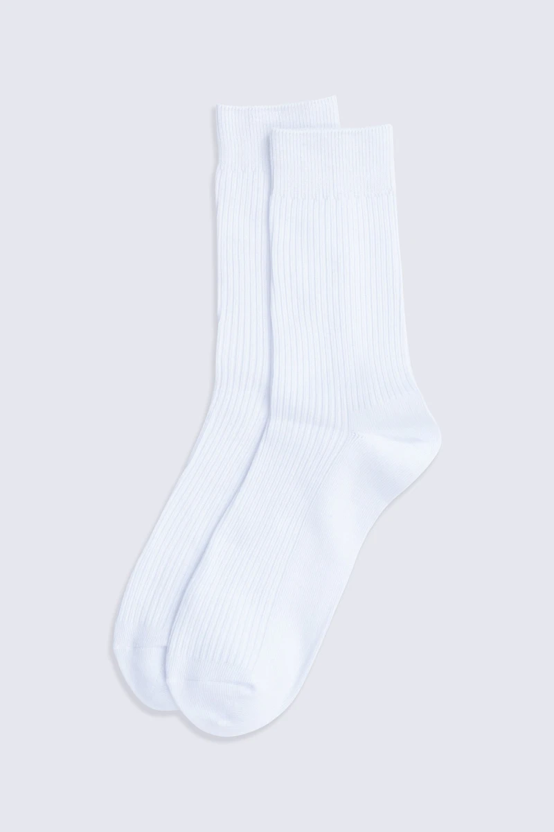 Flynn Mens Ribbed Mid Calf Socks- 3 Pack