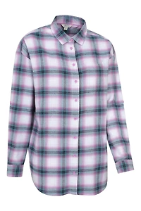 Elm Brushed Flannel Relaxed Fit Long Sleeve Womens Shirt
