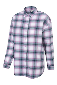 Elm Brushed Flannel Relaxed Fit Long Sleeve Womens Shirt