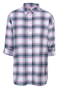 Elm Brushed Flannel Relaxed Fit Long Sleeve Womens Shirt
