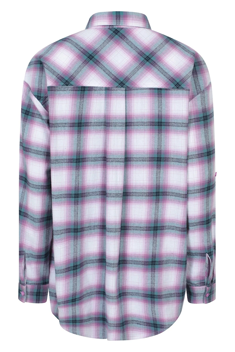 Elm Brushed Flannel Relaxed Fit Long Sleeve Womens Shirt