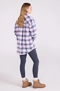 Elm Brushed Flannel Relaxed Fit Long Sleeve Womens Shirt