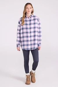 Elm Brushed Flannel Relaxed Fit Long Sleeve Womens Shirt