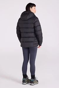 Stratus Womens Hooded Packable Extreme Down Jacket