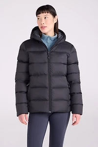 Stratus Womens Hooded Packable Extreme Down Jacket