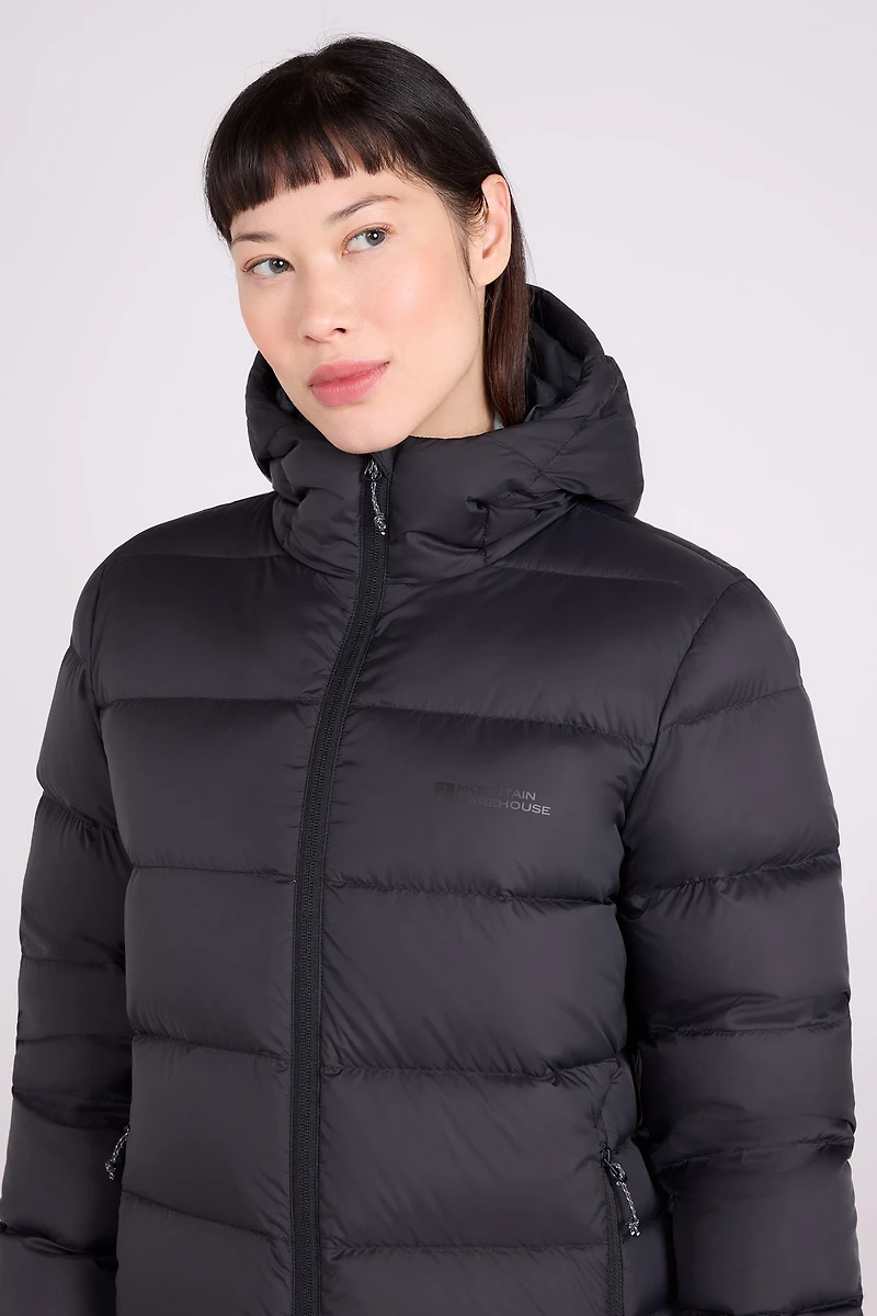 Stratus Womens Hooded Packable Extreme Down Jacket
