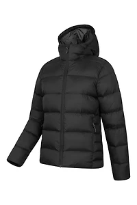 Stratus Womens Hooded Packable Extreme Down Jacket