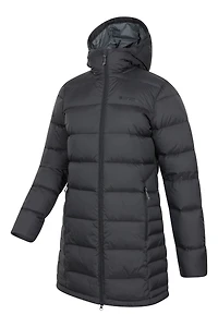Stratus Extreme Womens Long Packable Down Jacket