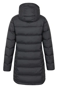Stratus Extreme Womens Long Packable Down Jacket
