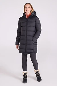 Stratus Extreme Womens Long Packable Down Jacket