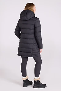 Stratus Extreme Womens Long Packable Down Jacket