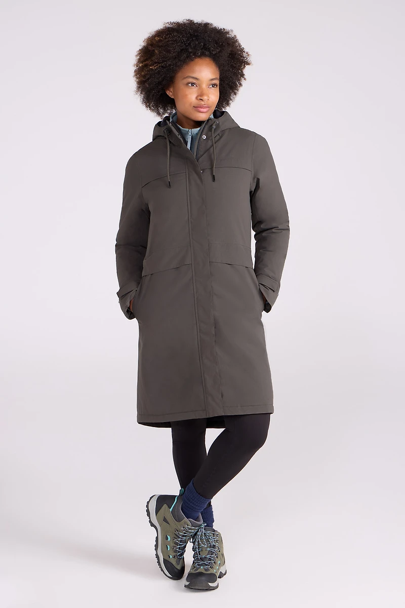 Avery Womens Long Padded Waterproof Jacket