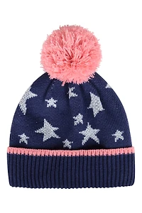 Star Kids Fleece Lined Pom Beanie