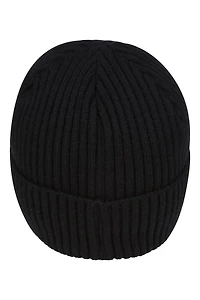 Isotherm Womens Fur Lined Ribbed Beanie