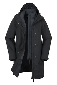 Luna Womens 3 1 Long Waterproof Jacket