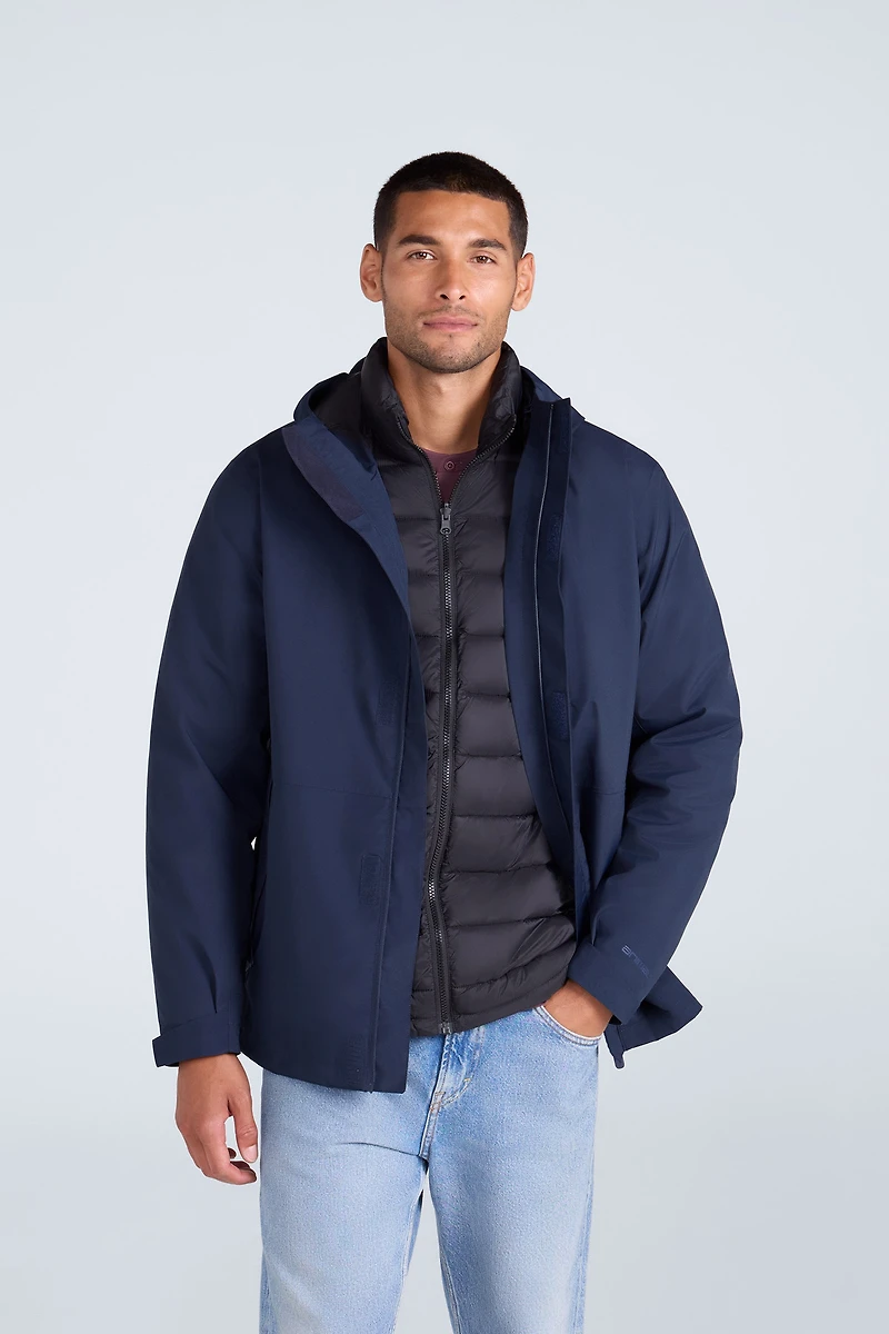 Rudy Mens Waterproof 3 1 Padded Jacket