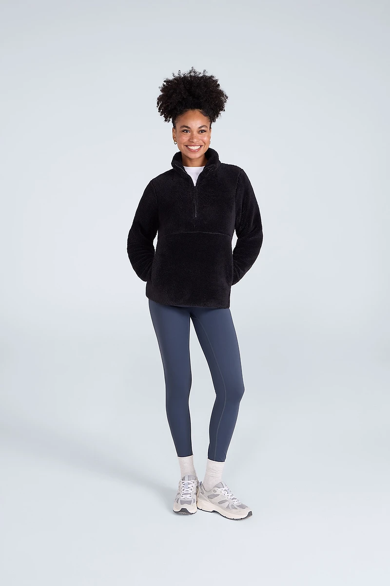Teddy Womens Half Zip Fleece