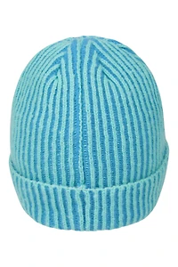 Isotherm Ribbed Kids Fur Lined Beanie