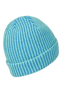 Isotherm Ribbed Kids Fur Lined Beanie
