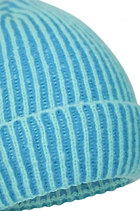 Isotherm Ribbed Kids Fur Lined Beanie