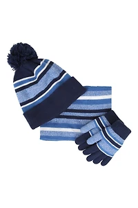 Isotherm Kids Fur Lined Beanie Snood and Glove Set