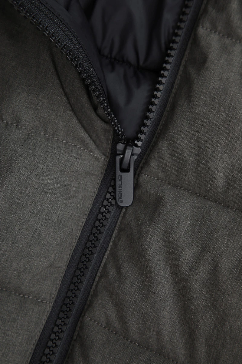 Light Cloud Cosi Marl Hooded Mens Padded Jacket