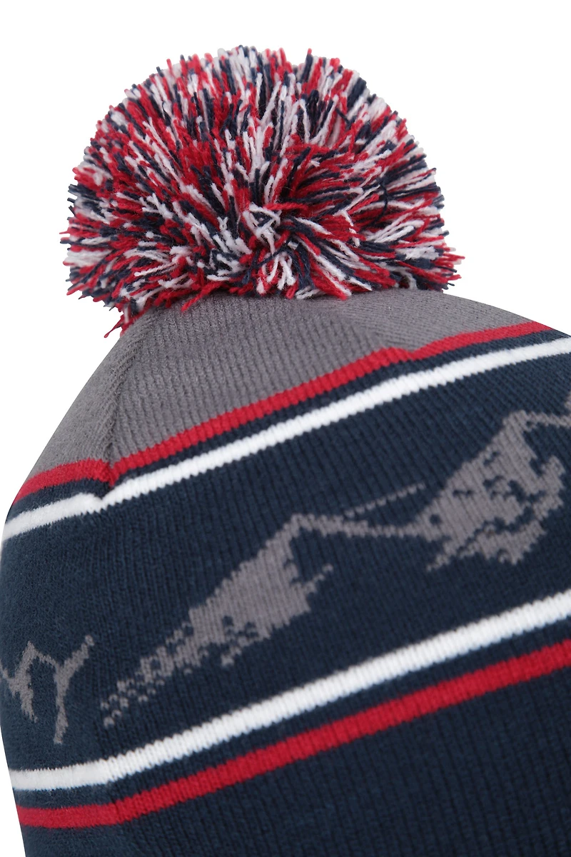 Fur Lined Pom Beanie