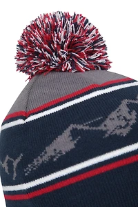 Fur Lined Pom Beanie