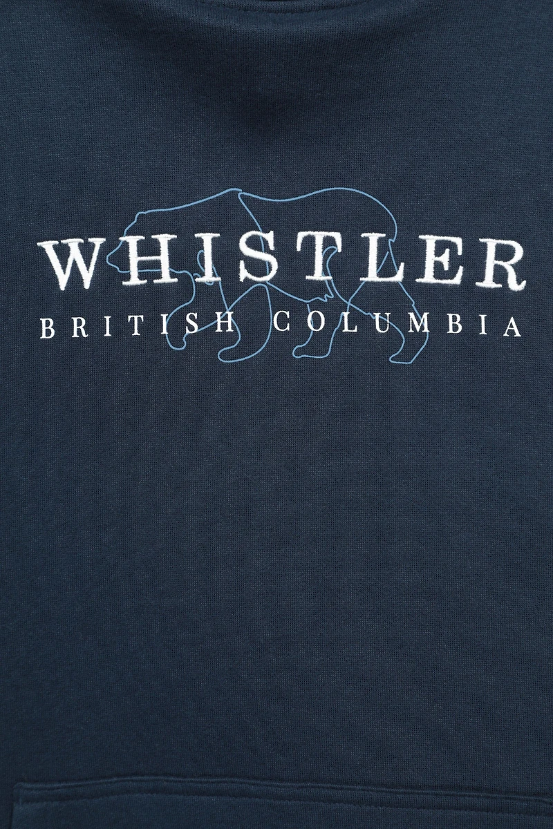 Whistler Bear Graphic Womens Overhead Hoodie
