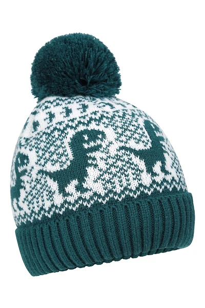 Character Kids Fur Lined Pom Beanie