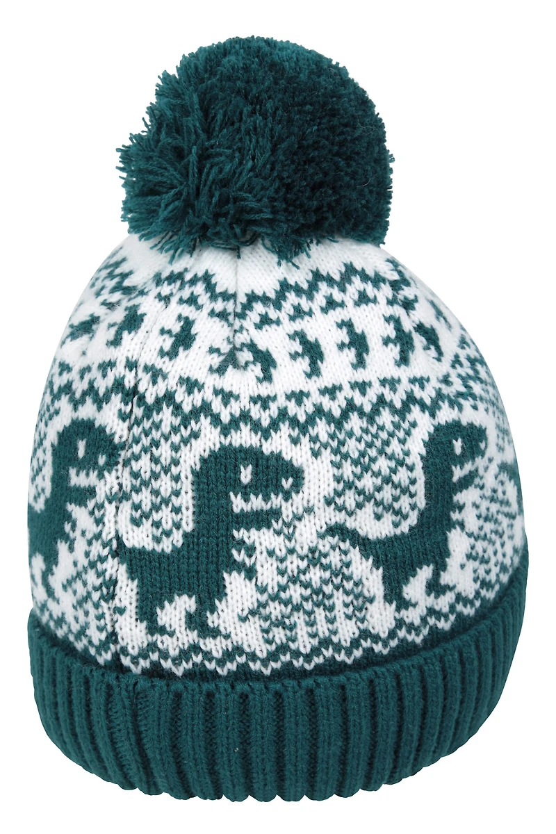 Character Kids Fur Lined Pom Beanie