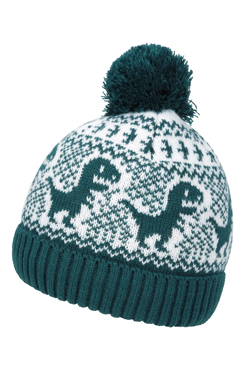 Character Kids Fur Lined Pom Beanie
